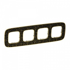 Valena ALLURE.Рамка "Барокко Нуар".4-постовая универсальная