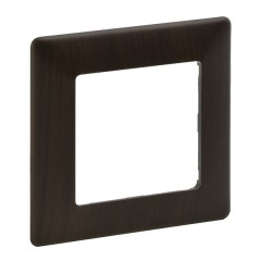 Valena LIFE.Рамка "Темное дерево".1-постовая универсальная