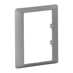 Valena LIFE.Рамка "Алюминий".Для двойных розеток.1-постовая