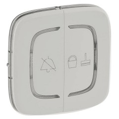 Valena ALLURE MyHome.Лицевая панель двойная для механизмов BUS/SCS.С символами "Не беспокоить" и "Уб