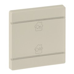 Valena LIFE MyHome.Лицевая панель для механизмов BUS/SCS.С символом "GEN-On-Off".2 модуля.Слоновая к