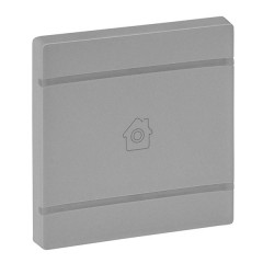 Valena LIFE MyHome.Лицевая панель для механизмов BUS/SCS.С символом "GEN".2 модуля.Алюминий