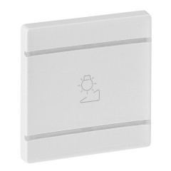 Valena LIFE MyHome.Лицевая панель для механизмов BUS/SCS.С символом "Светорегулятор".2 модуля.Белая