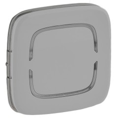 Valena ALLURE MyHome.Лицевая панель для механизмов BUS/SCS.Без маркировки.2 модуля.Алюминий