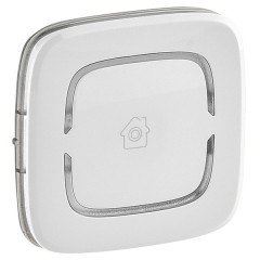 Valena ALLURE MyHome.Лицевая панель для механизмов BUS/SCS.С символом "GEN".2 модуля.Белая