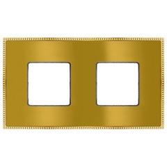 Рамка 2-ная Fede Belle Epoque Metal, bright gold+bright gold