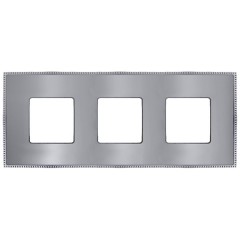 Рамка 3-ная Fede Belle Epoque Metal, bright chrome+bright chrome