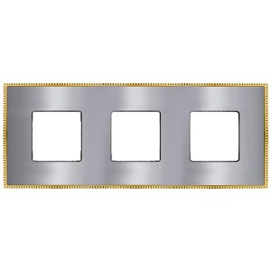 Отзывы Рамка 3-ная Fede Belle Epoque Metal, bright chrome+bright gold
