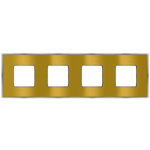 Отзывы Рамка 4-ная Fede Belle Epoque Metal, bright gold+bright chrome