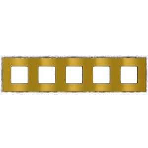 Обзор Рамка 5-ная Fede Belle Epoque Metal, bright gold+bright chrome