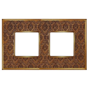 Рамка 2-ная Fede Belle Epoque Tapestry , decorbrass-bright gold