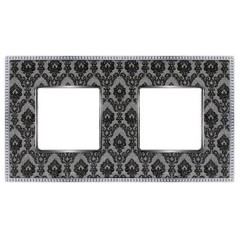 Рамка 2-ная Fede Belle Epoque Tapestry, decornoir-bright chrome