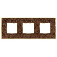 Рамка 3-ная Fede Belle Epoque Tapestry , decorbrass-bright gold