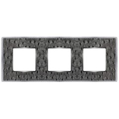 Рамка 3-ная Fede Belle Epoque Tapestry, alienasilverbright-chrome