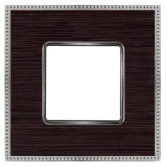 Рамка 1-ная Fede Belle Epoque Wood, wenge-bright chrome