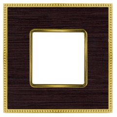 Рамка 1-ная Fede Belle Epoque Wood, wenge-bright gold