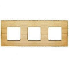 Рамка 3-ная Fede Belle Epoque Wood, oak-bright gold