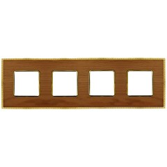 Рамка 4-ная Fede Belle Epoque Wood , cherry-bright gold