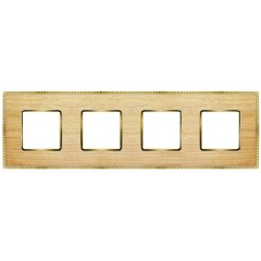 Рамка 4-ная Fede Belle Epoque Wood, oak-bright gold
