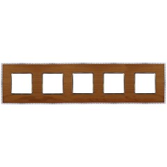 Рамка 5-ная Fede Belle Epoque Wood, cherry-bright chrome