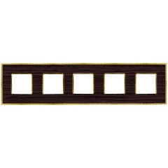 Рамка 5-ная Fede Belle Epoque Wood, wenge-bright gold