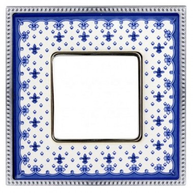 Отзывы Рамка 1-ная Fede Belle Epoque Porcelain, blue lys-bright chrome