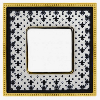 Отзывы Рамка 1-ная Fede Belle Epoque Porcelain, black lys-bright gold