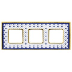 Рамка 3-ая Fede Belle Epoque Porcelain, blue lys-bright gold