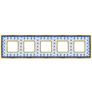 Отзывы Рамка 5-ая Fede Belle Epoque Porcelain, blue lys-bright gold