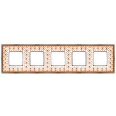 Рамка 5-ная Fede Belle Epoque Porcelain, brown lys-bright chrome