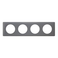 Рамка Legrand Celiane 4 поста фиолетовая перкаль