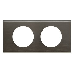 Рамка Legrand Celiane 2 поста черный никель