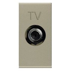 Розетка TV F-тип 1 модуль Zenit механизм ABB Zenit, шампань (N2150 CV)