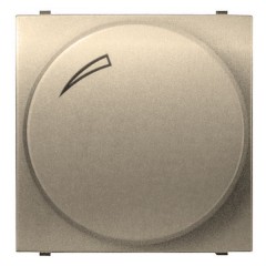 Светорегулятор электронный поворотный 60-500 Вт 2 модуля ABB Zenit, шампань (N2260.2 CV)