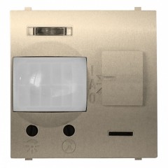 Датчик движения инфракрасный пассивный 2 модуля ABB Zenit, шампань (N2241 CV)