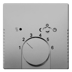 Накладка для механизма термостата 1095 U, 1096 U, серия ABB Pure Сталь (1795-866)