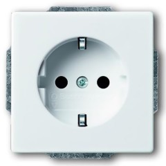 Розетка 2P+E 16А 250В автозажим ABB solo/future, davos/альпийский белый (20 EUC-84-500)