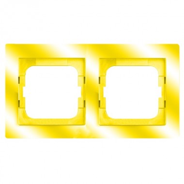 Отзывы Рамка 2-постовая ABB Axcent, жёлтый (1722-285)