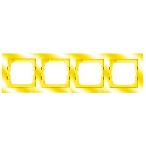 Рамка 4-постовая ABB Axcent, жёлтый (1724-285)