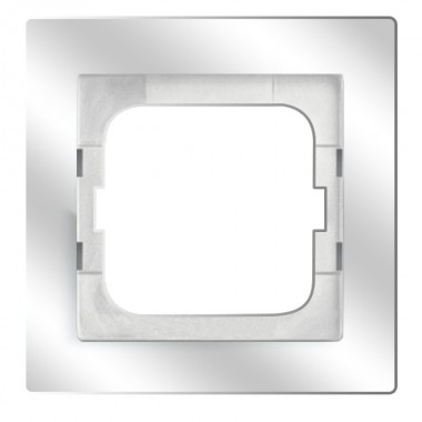 Отзывы Рамка 1-постовая ABB Axcent, белое стекло (1721-280)