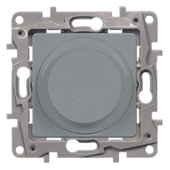 Светорегулятор поворотный Legrand Etika 300W без нейтрали, алюминий