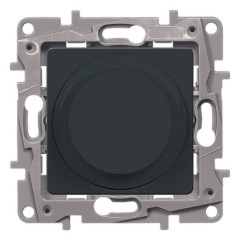 Светорегулятор поворотный Legrand Etika 300W без нейтрали, антрацит
