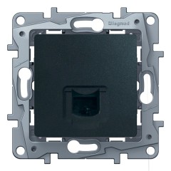 Розетка компьютерная Legrand Etika 1xRJ45 кат. 5e UTP, антрацит