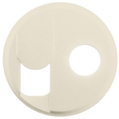Накладка для двойной розетки Legrand Celiane RJ 45 / ТV слоновая кость
