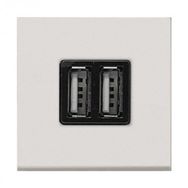 Купить USB зарядное устройство 2 модуля 2х750мА / 1х1500мА ABB Zenit,серебристый (N2285 PL)