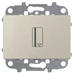 Выключатель карточный (54 мм)  2 модуля ABB Zenit, шампань (N2214.1 CV)