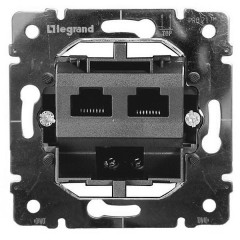 Розетка RJ45 Кат 6 UTP 2 выхода Legrand Galea Life механизм