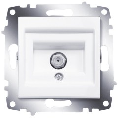 Розетка спутниковая F разъем ABB Cosmo белая