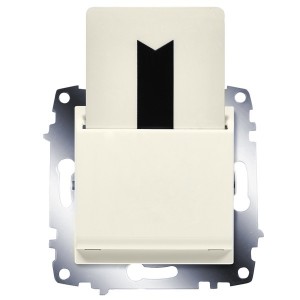 Выключатель карточный с задержкой выключения ABB Cosmo кремовый