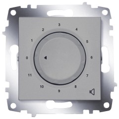 Звукорегулятор ABB Cosmo алюминий